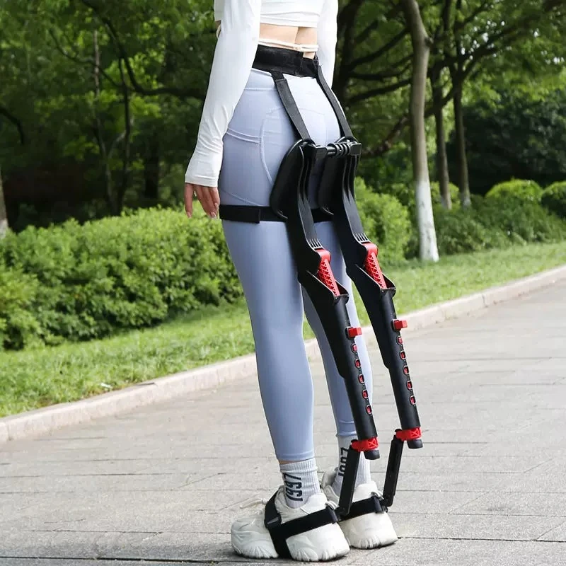 Outdoor Wearable Folding Standing Chair, Exoskeleton Sports Seat Suitable for Fishing, Non-invisible Design
