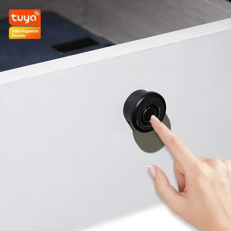 Tuya Smart Drawer Cabinet Lock APP Fingerprint Unlock Electronic Door Locks Furniture Locker Finger Print Lock Smart Door Lock