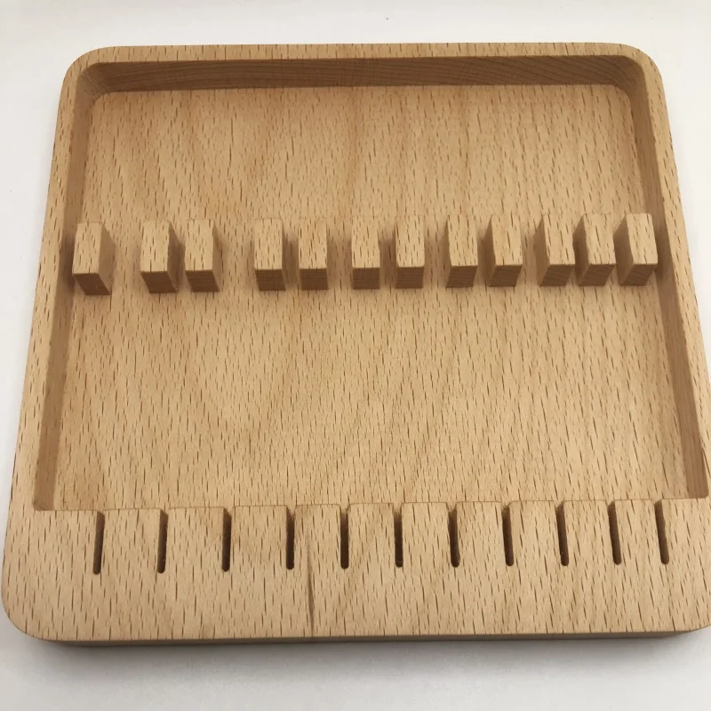 Tweezer Box Made of Beech Wood Can Hold 11 Tool Storage Devices