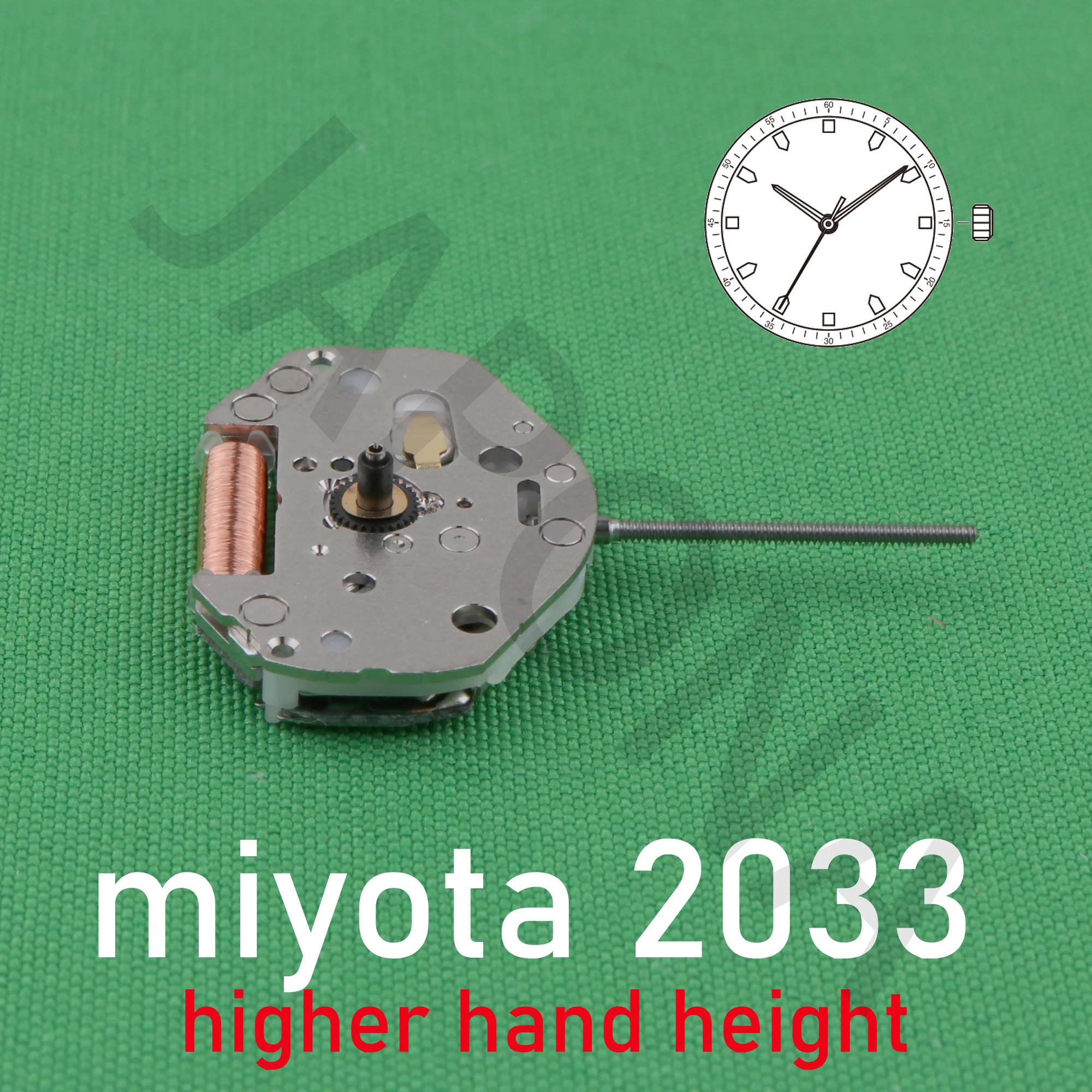 2033 movement miyota 2033 movement featuring higher hand height that enables designs taking advantage of dial depth 3 hands