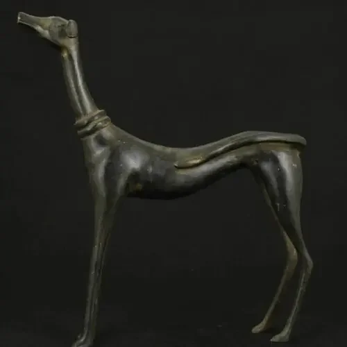 

Big Nice Chinese Old Bronze Collectable Handwork Carved Dog Statue Figure