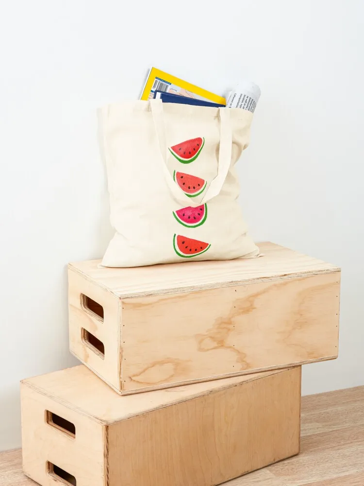 Watercolor Watermelons Tote Bag custom tote bag personalized tote Handbags bags luxury women