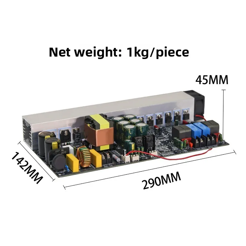 YD1000W High Power Class D Digital Power Amplifier Board Two-Channel 500W+500W Bridged 1000W With Switching Power Supply