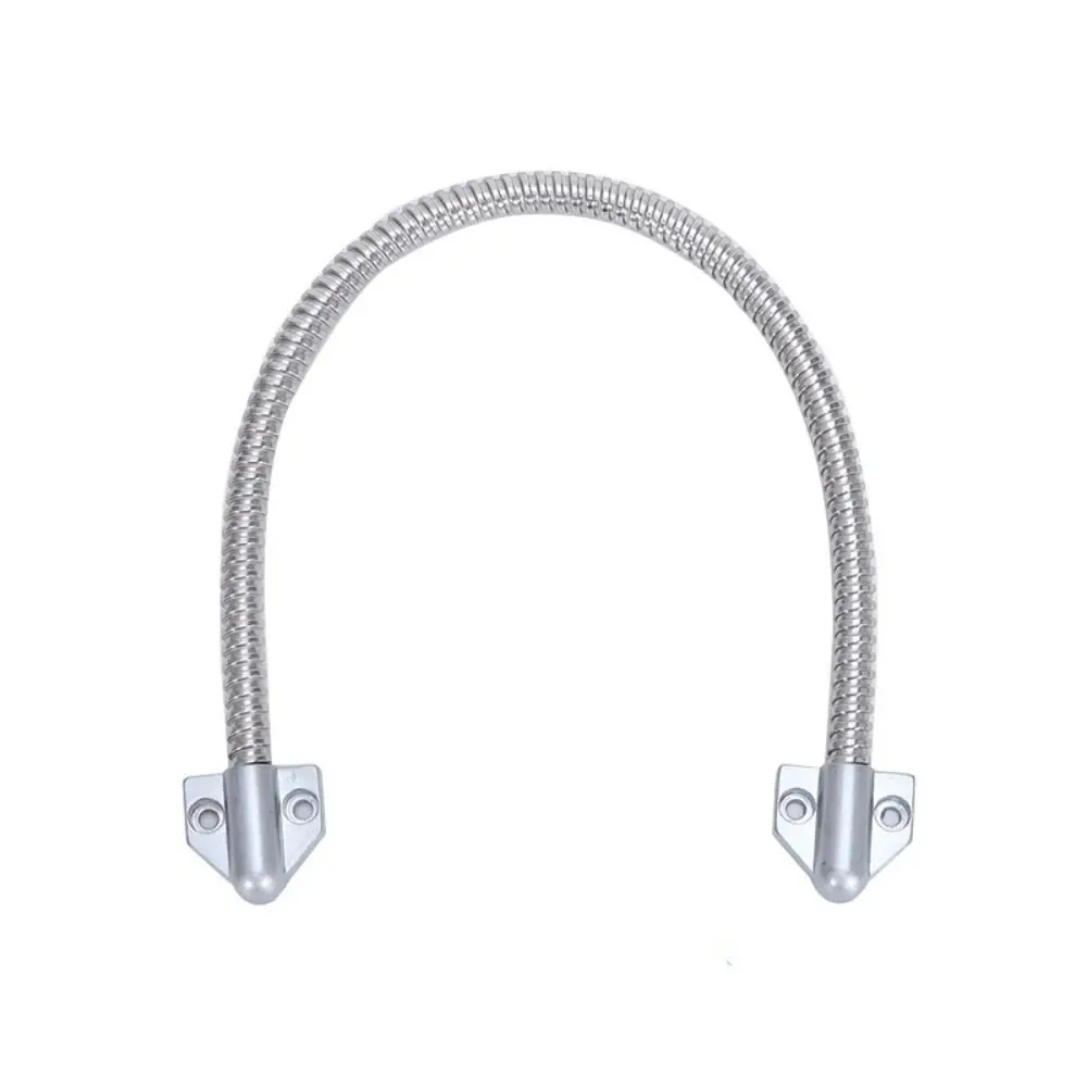 Stainless Steel Access Control Cable Exposed Mounting Anti-pinch Wire Loop Metal Head Armored Cable Secure Line Defender