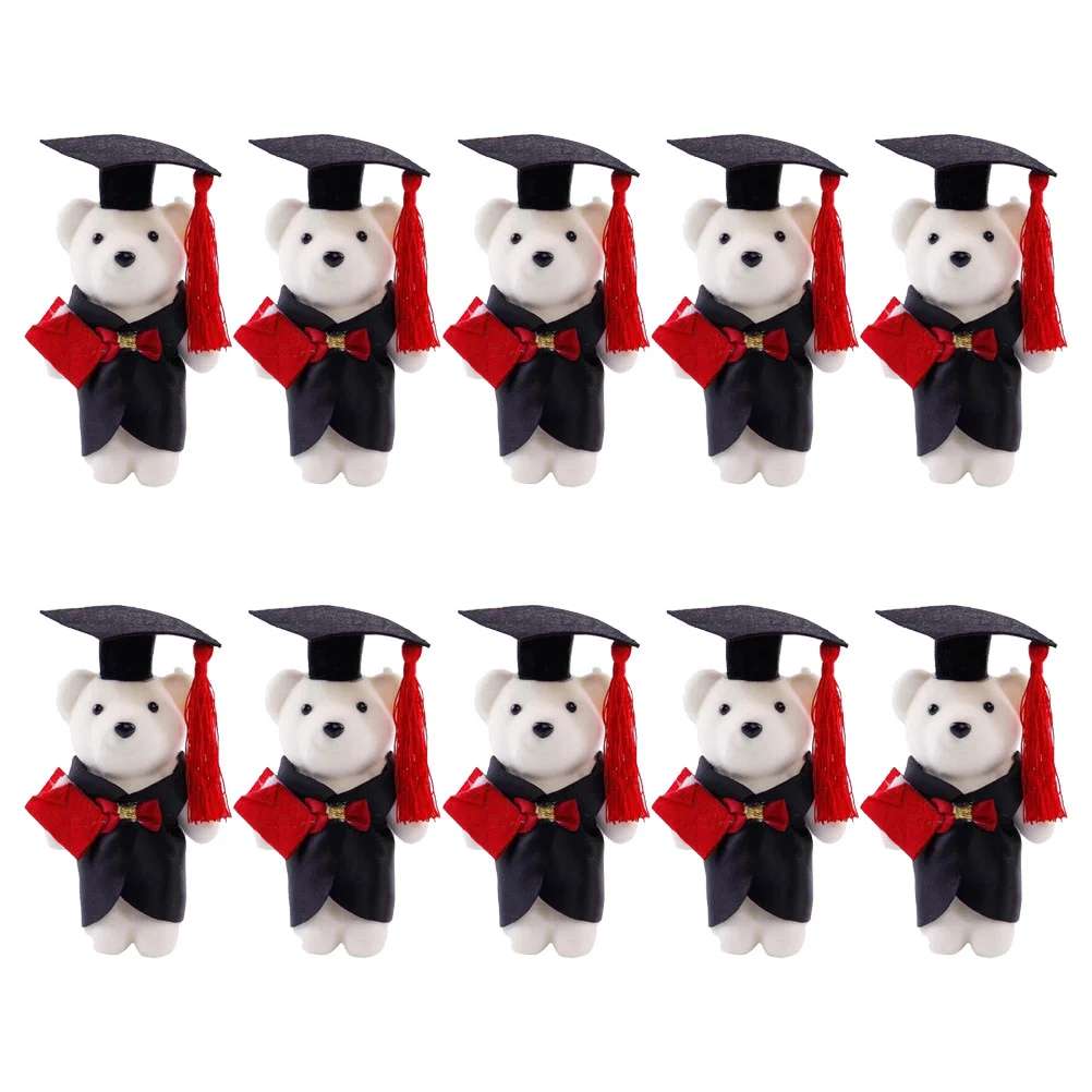 10 PCS Graduated Doctor Bear Gifts DIY Graduation Present Bears Congrats Animal Male