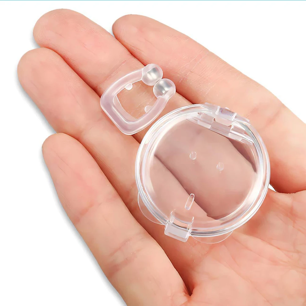 

1PCS Anti Snoring Device Silicone Magnetic Nose Clip Night Sleeping Aid Stop Snore Apnea Guard Anti Nasal Dilators