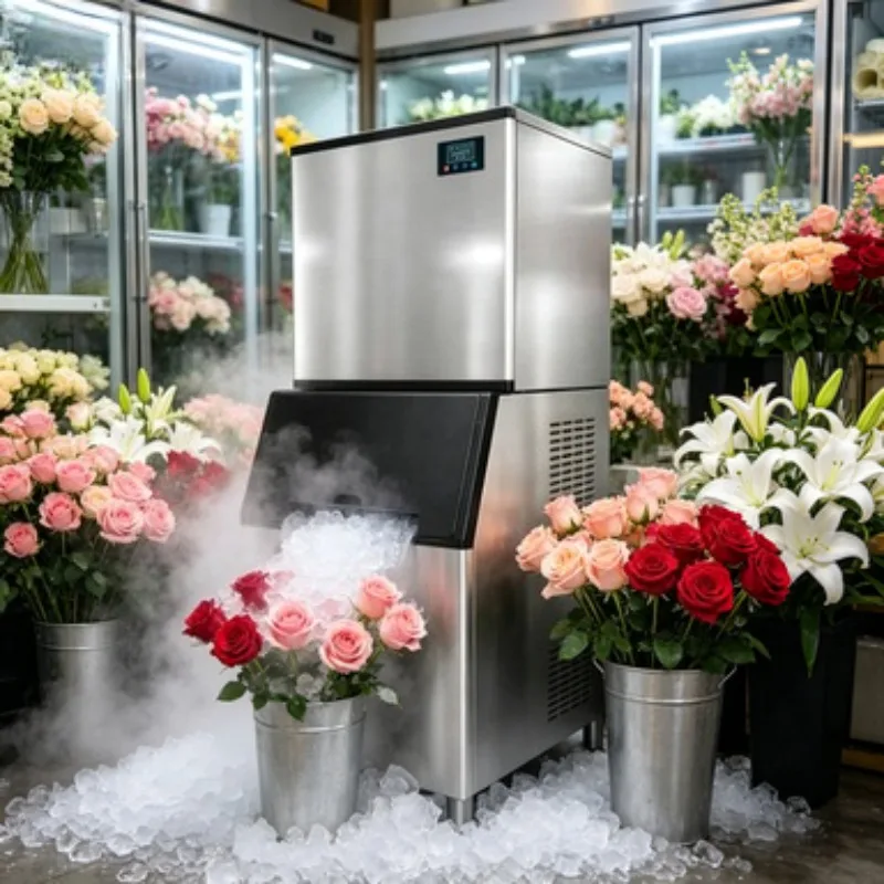 Industrial Ice Making Machine 500kg Cube Ice Maker Commercial Ice Machine Air Cooled Stainless Steel for Supermarket