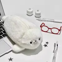Funny Seal Pencil Case High Aesthetic Value Storage Bag Pen Bag Large Capacity Stationery Bag Gift 5