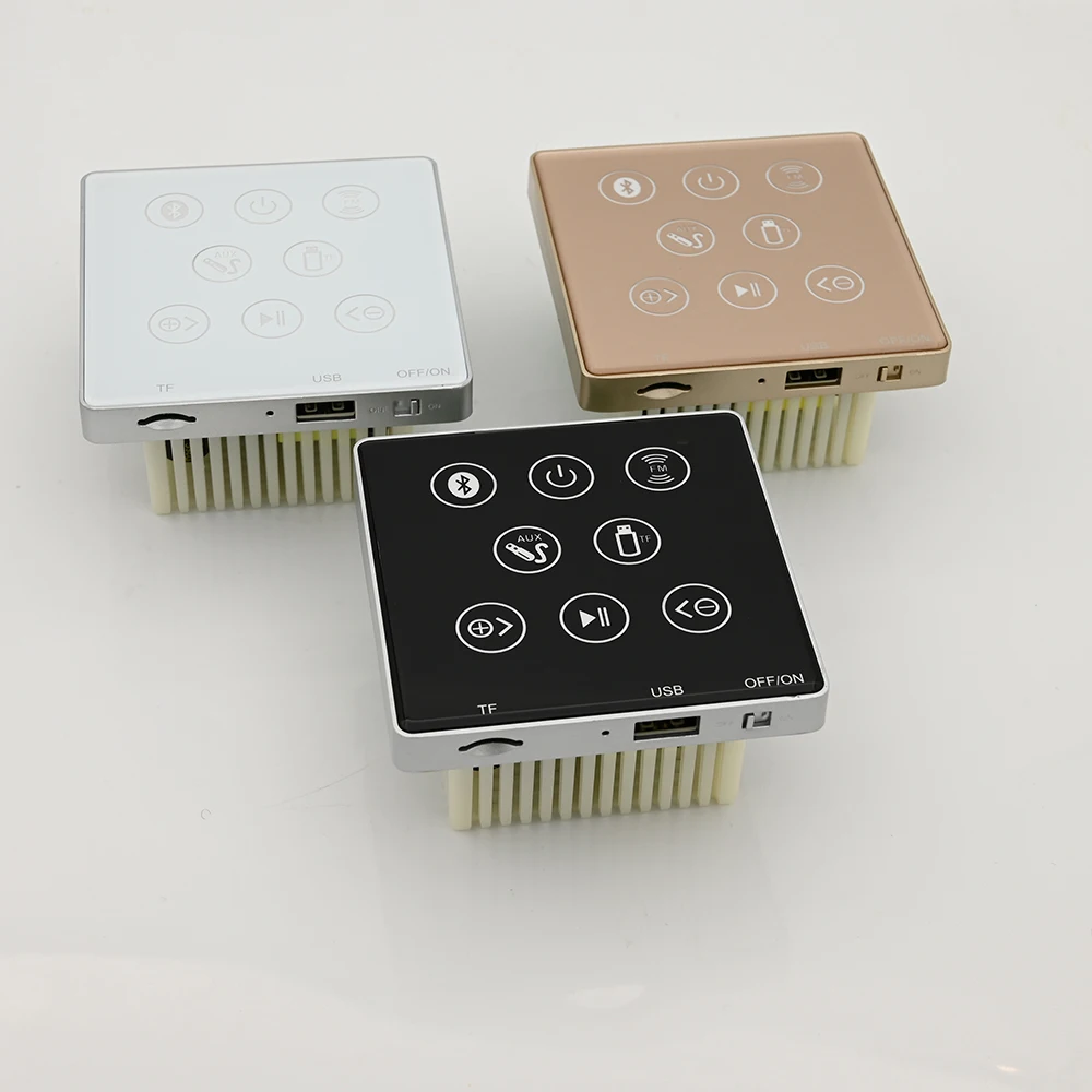 New Buit in Wall Amplifier Radio FM bluetooth USB SD card AUX 4*15W TPA chip good sound quality MINI WALL amplificador