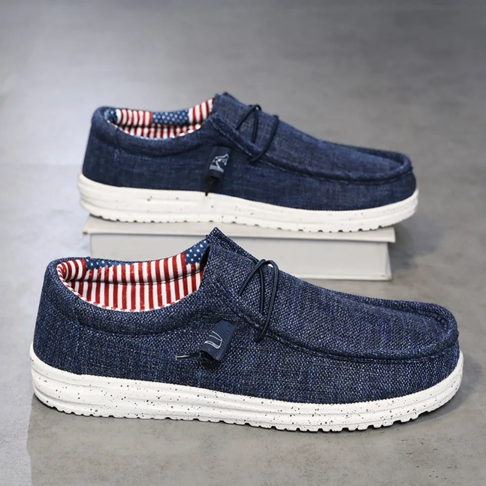 

Летняя мужская парусиновая обувь, джинсовые кроссовки, мужская парусиновая обувь, дышащие мокасины, вулканизированная обувь, мужские кроссовки, обувь больших размеров