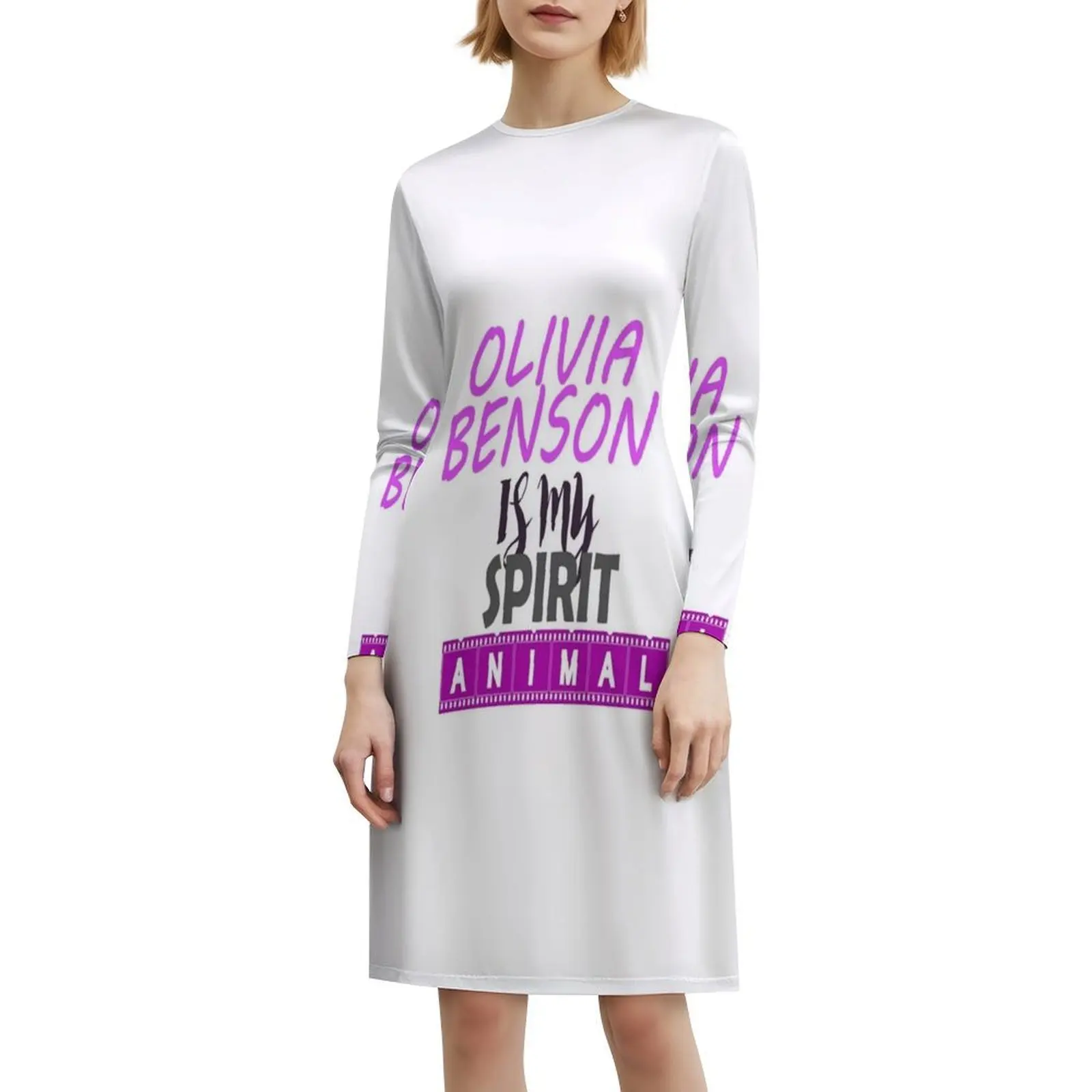 فستان أوليفيا بنسون هو روحي بتصميم حيوان على طراز بريبي فستان قصير للنساء على شكل حرف a فضفاض مناسب فستان يوم غير رسمي أوليفيا بنسون