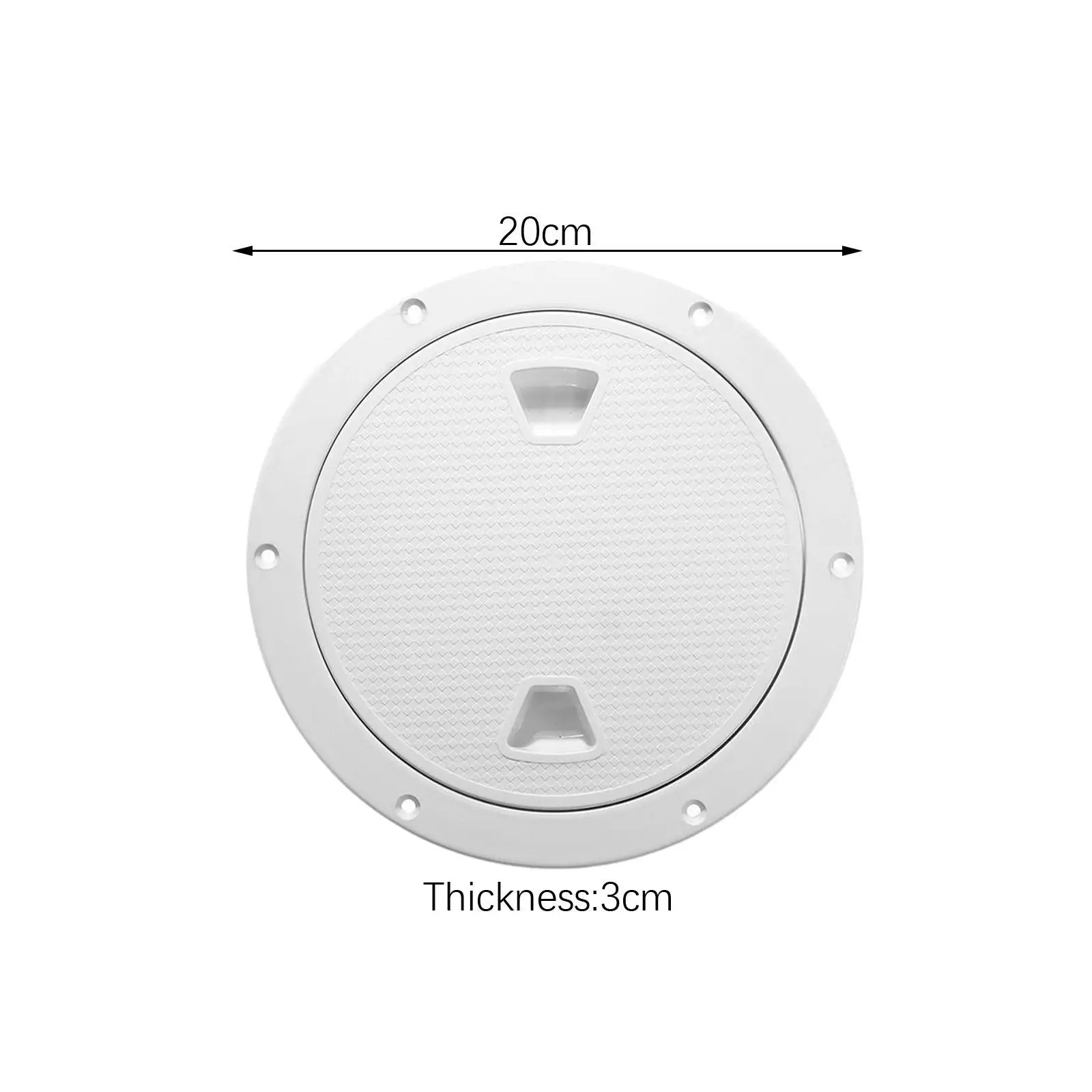 Boat Hatch Cover Ships White with Stainless Steel Screws Round RV Non Slip
