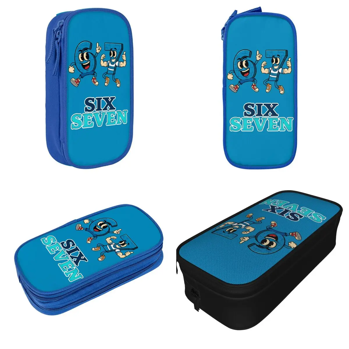 Bruh Steal A Brainrot 67 Six Seven Funny Brainrot Meme Pencil Case Pencil Box Pen Holder Kids Large Storage Bag Gift Stationery