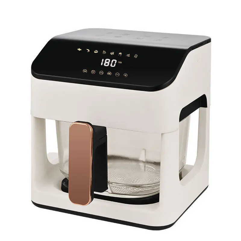 8.5L Air Fryer Intelligent Temperature Controlled Oven 110V 220V Household Transparent Full Glass Pot Fully Automatic