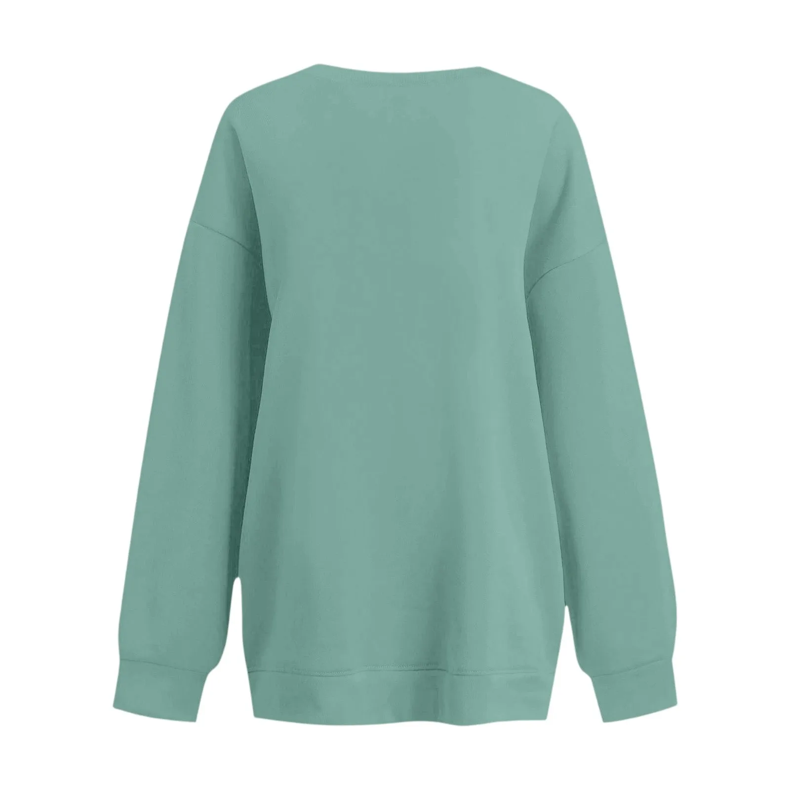 Donna Casual Moda Stampa floreale Manica lunga O-Collo Pullover Top Camicetta Abbigliamento donna Abiti invernali Donna Top per donna