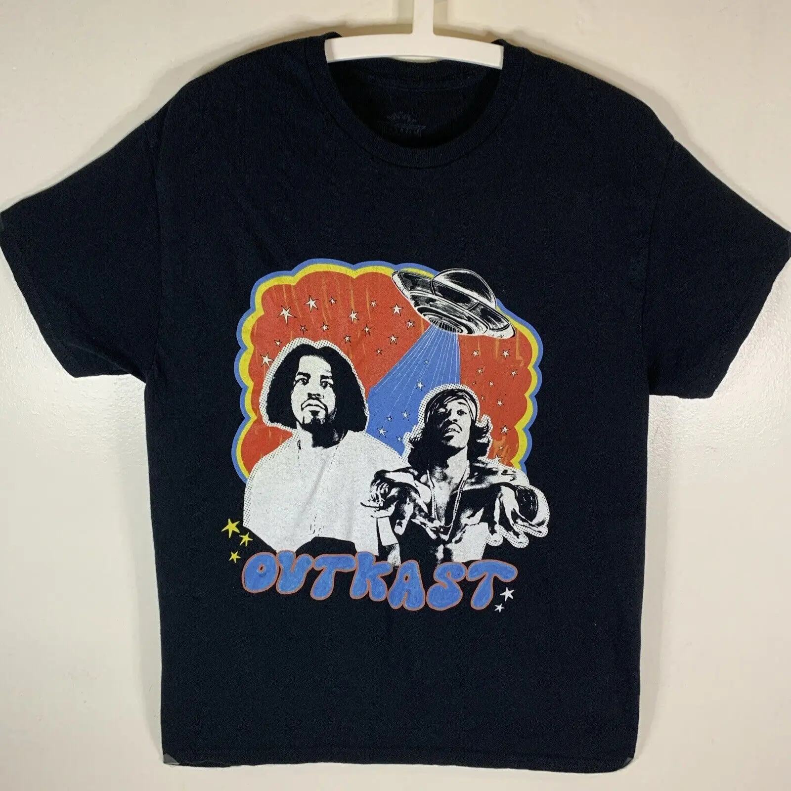 Outkast Big Boi Andre 3000 Spaceship Black T Shirt Size Medium