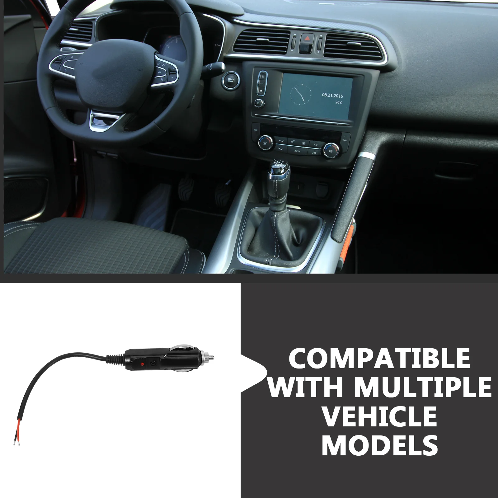 

Car Cigarette Lighter Extension Cable Replacement Lead DIY Install Compatible for Suv Truck Atv Compact Lightweight Car Lighter