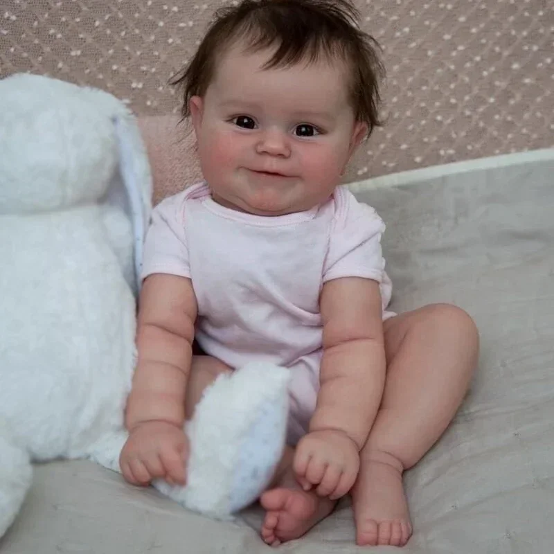 50CM Reborn Baby Doll  Maddie with Hand-Rooted Hair High Quality Handmade Art Doll