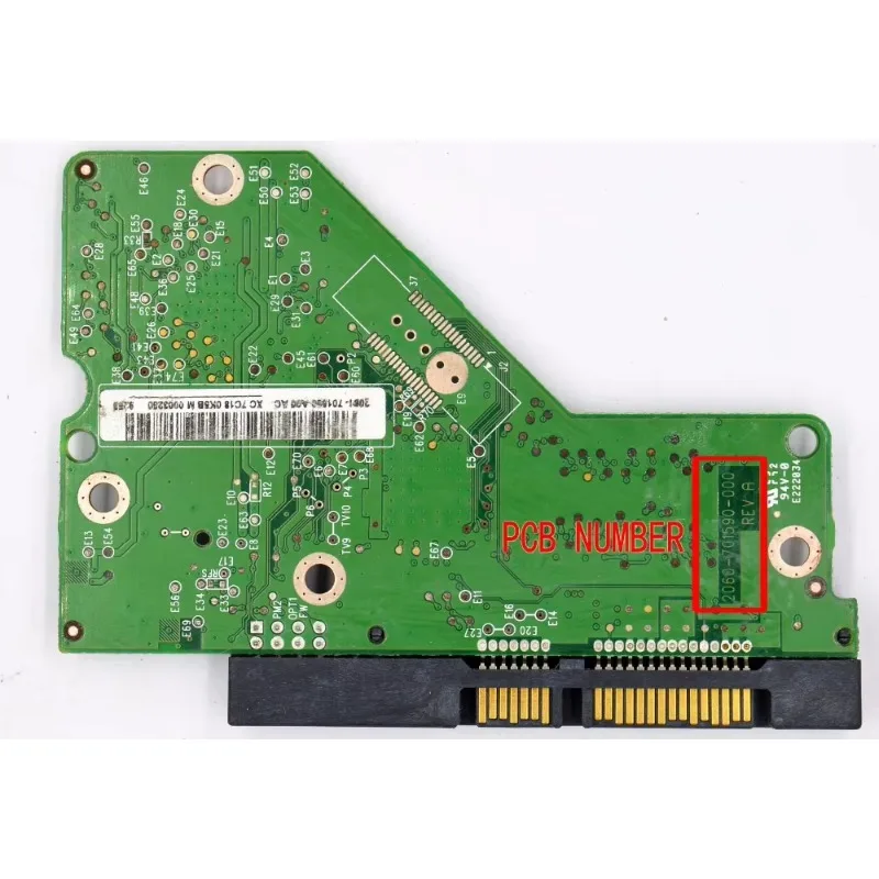 2060-701590-000 REV A REV P1 / 웨스턴 디지털 하드 디스크 회로 기판,  2061-701590-E00 -A00 2061-701590-B00 L00 M00