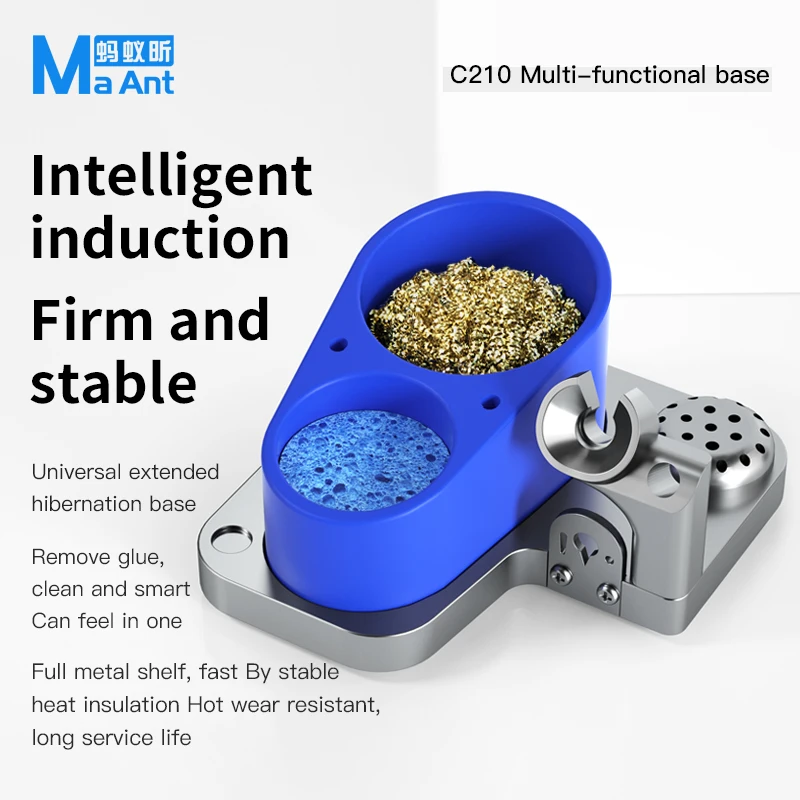 MaAnt C210 C115 T26 Welding Station Base Metal Soldering Iron Head Tip Bracket With Intelligent Induction Sleep