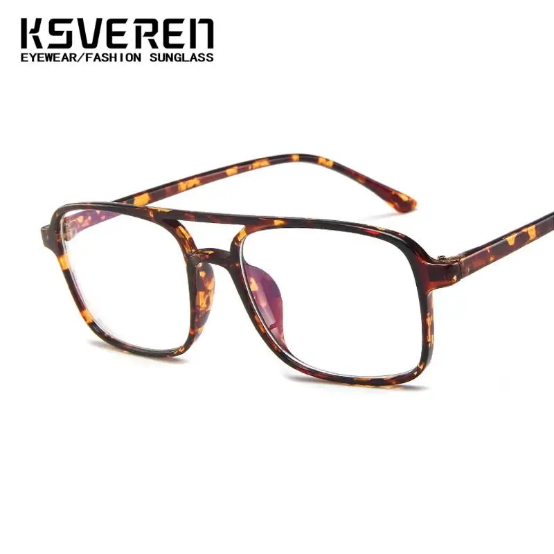 خمر جسر مزدوج مكافحة الضوء الأزرق نظارات للقراءة النساء الرجال موضة إطار مربع طويل النظر نظارات نظارات الكمبيوتر الديوبتر #3