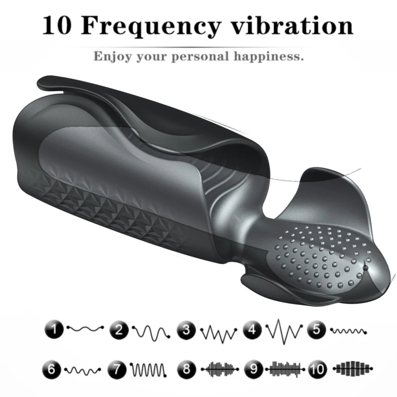 Powerful Male Vibrator Glans Massager Penis Stimulation penis delay trainer Male Masturbator Sex toys for Men Adults 10 Modes