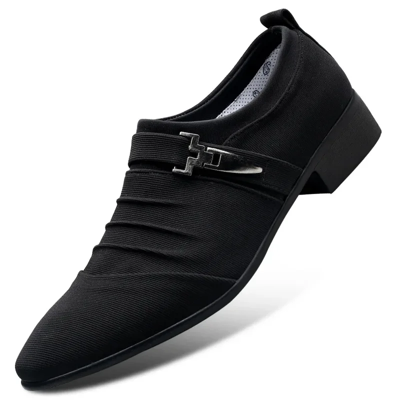 2022 zapatos para hombres primavera nueva moda de lienzo para combates de moda calzado gran tamaño transpirable zapato de negocios casual Zapatos hombre