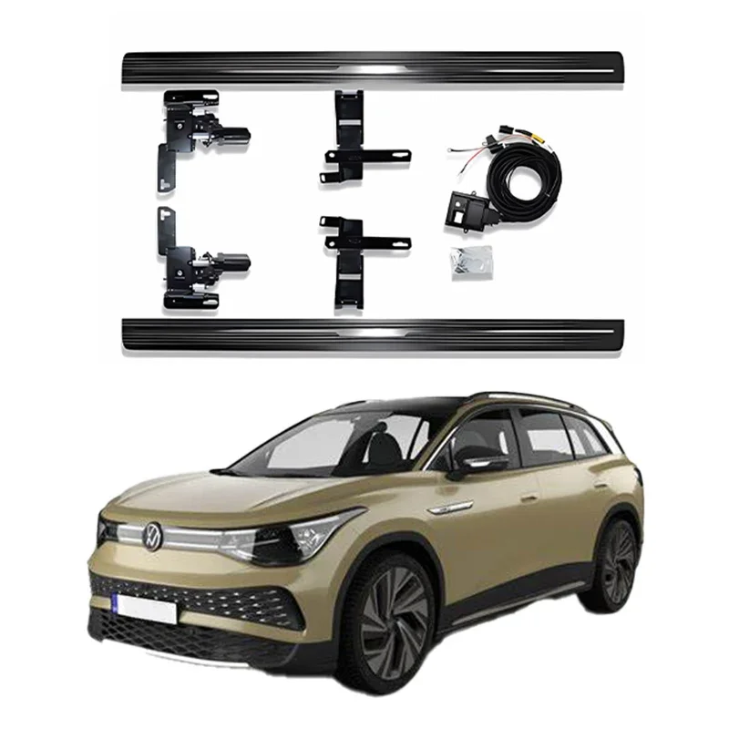 Aluminum Hot Sale Side Bar Car Part Scalable Power Running Board Anti-skip Automatic Electric Side Step For VW ID.6-X 2022