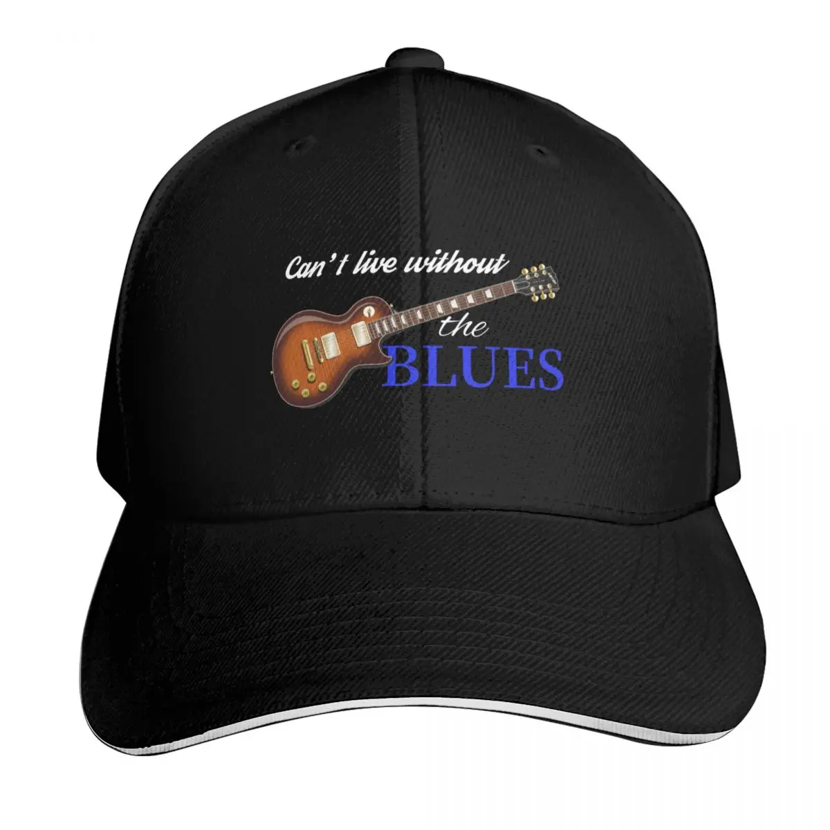 Can't live without the Blues Baseball Cap Low Profile Unstructured Unisex for Men Women Outdoor Golf Running Hiking