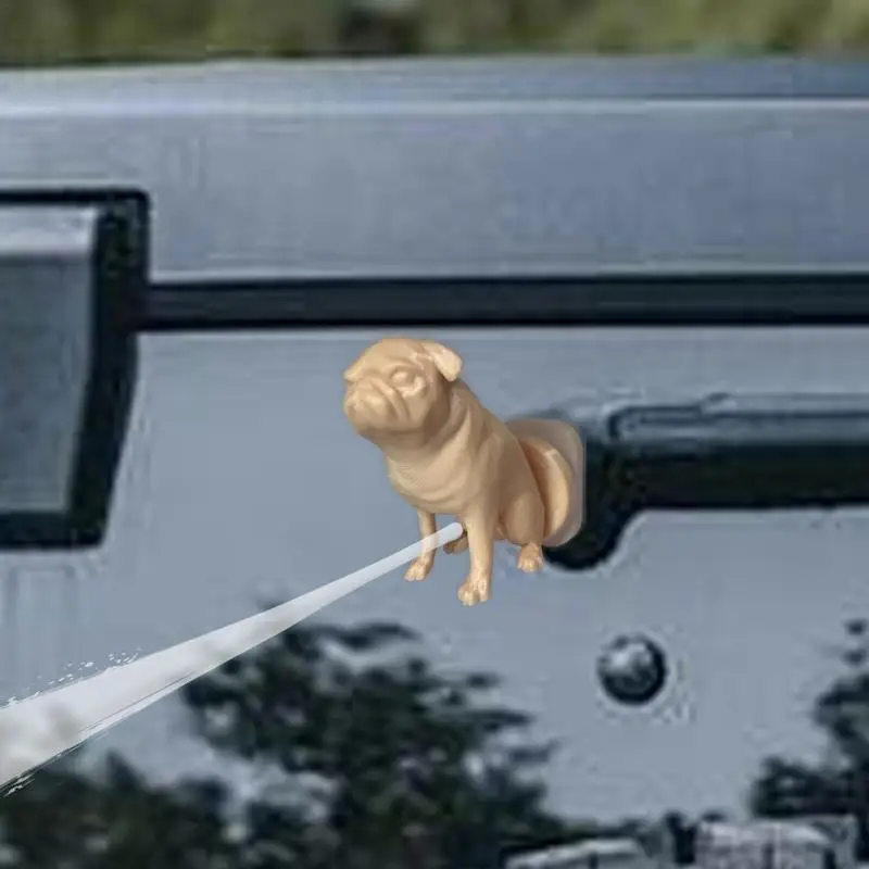 Car Decoration Dog Peeing Puppy Car Decorations Car Exterior Ornaments Innovative Car Accessories Windshield Decor For Car