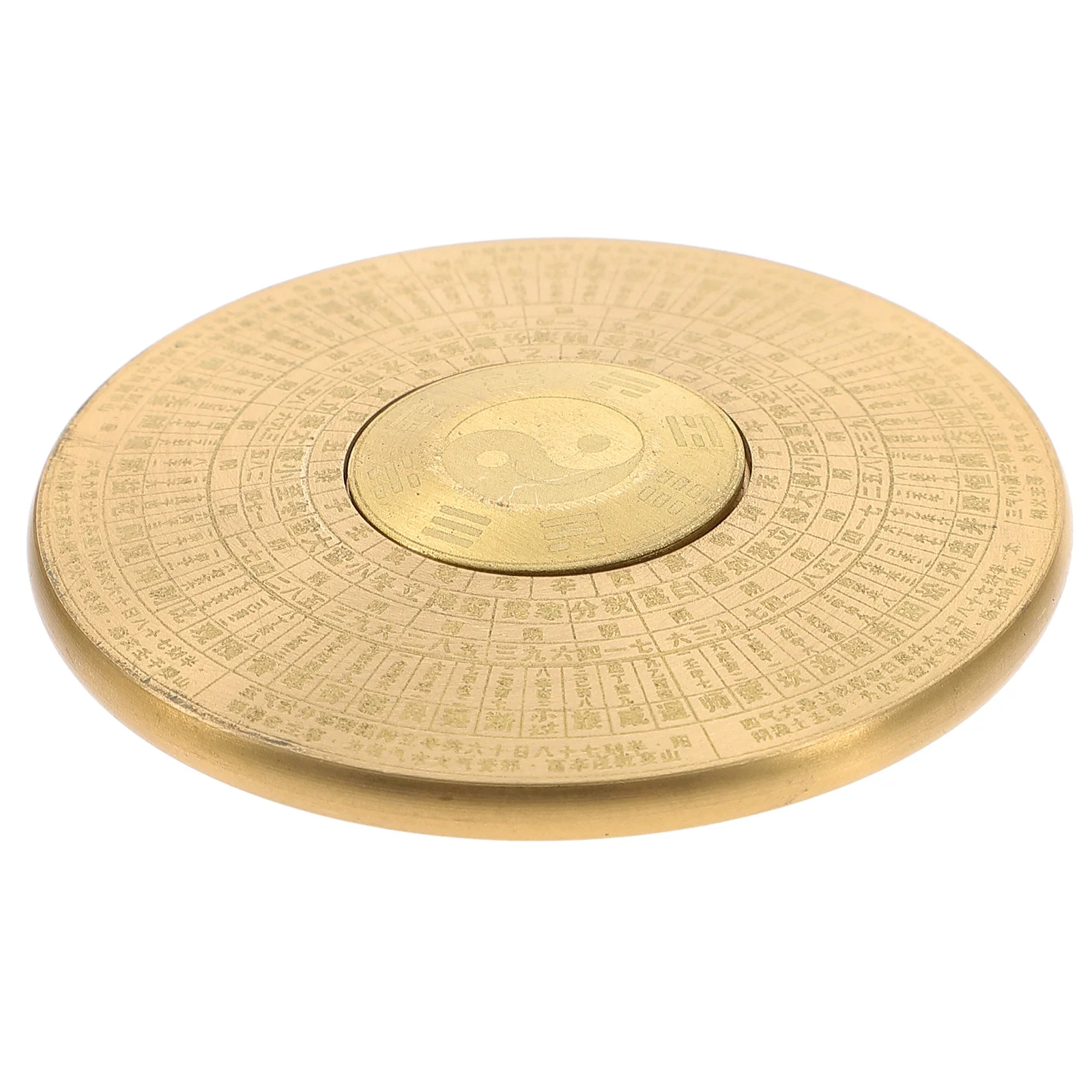 

Brass Finger Gyro Taichi Eight Diagrams Stress Relief Rotating Fingertip Fidget for Adults Teens