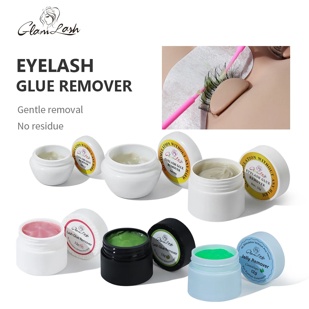 GLAMLASH 12g Wimper Lijm Remover Fruitsmaak Remover Crème voor Wimper Extensions Geur Geur Remover Makeup Tools
