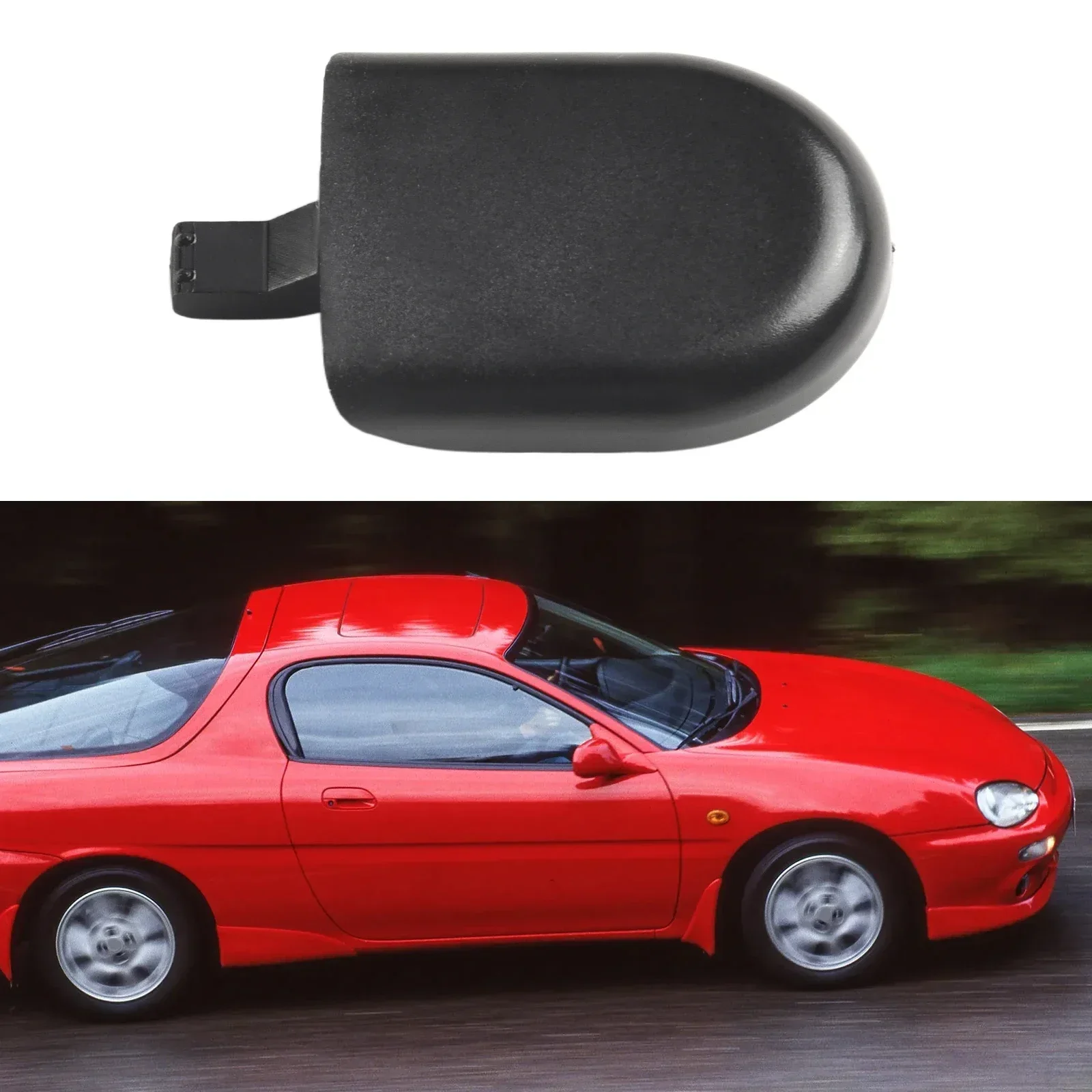 For Mazda MX-3 Wiper Cover Trim Clip P/N BHS267395 Wiper Cover ABS Black Clip Replacement Accessories