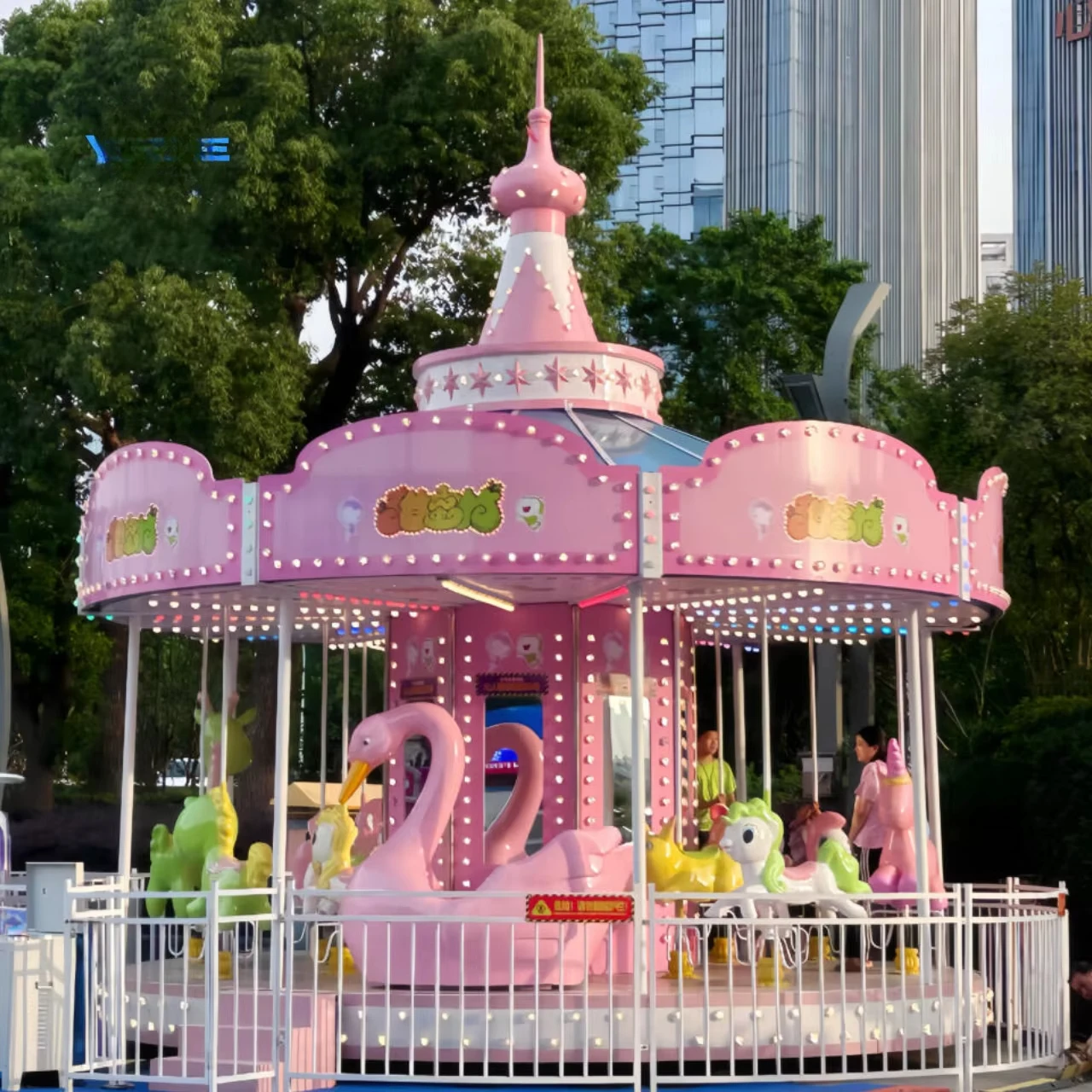 16-Seat cute popular custom new carousel scenic candy series