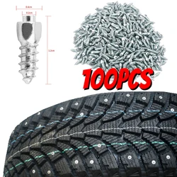 12mm Car Tire Studs Screws Nails Anti-Slip Anti-Ice for Truck Wheel Tyre Snow Spikes Set Motorcycle Alloy Tire Studs Accessories