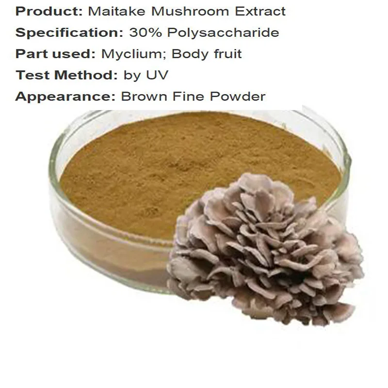 1Pack Maitake Mushroom Extract Powder & Capsules (Grifola Frondosa) 30% Polysaccharides