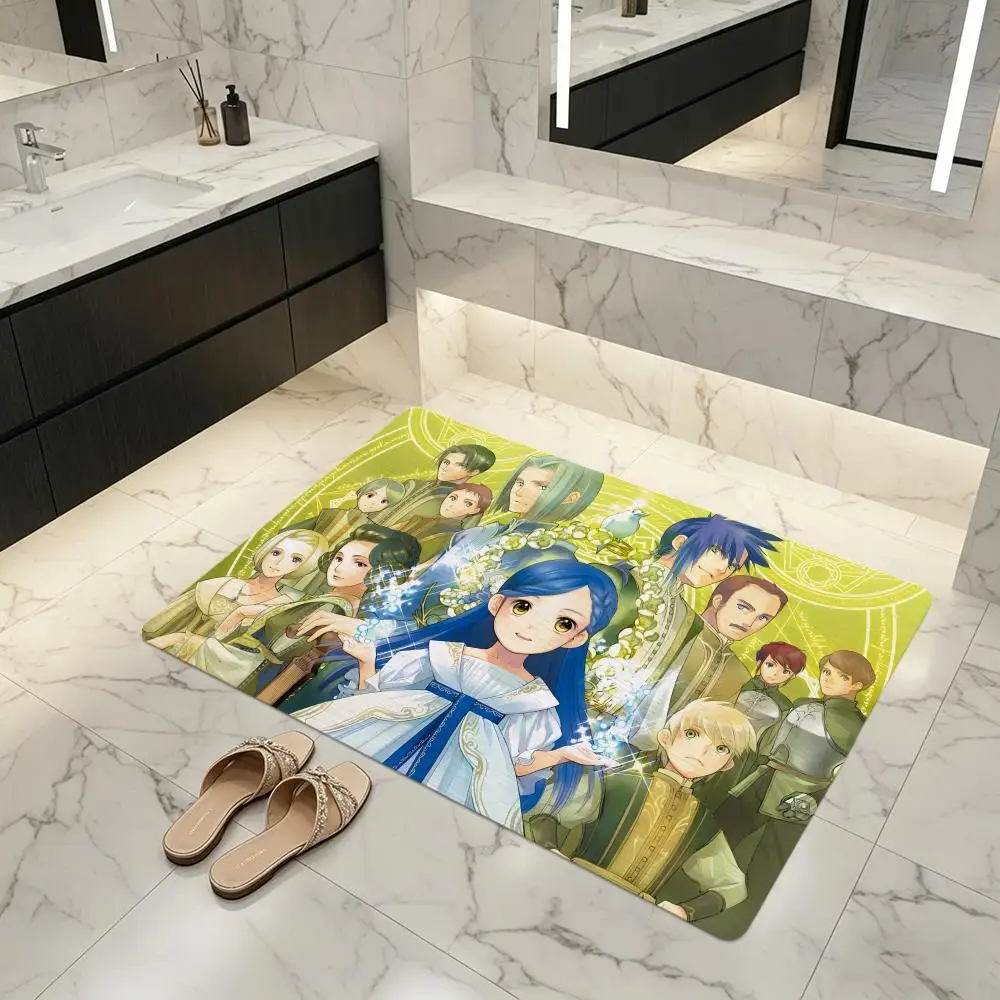 Floor Mat Diatomite Bath Mat, Quick Dry, Absorbent, Multi-Scene Mat Anime A-ASCENDANCE OF A BOOKWORMS