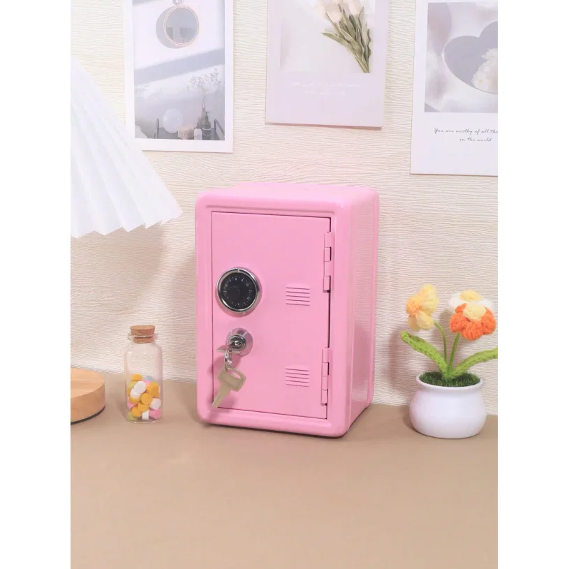 Home Mini Safe - Small Lockable Storage Box With Combo & Key Protects Valuables Cash Documents & Personal Jewelry
