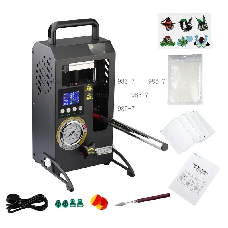 2T Hot Pressing Machine, Portable Oil Wax & Rosin Extracting Machine with Heating Plates