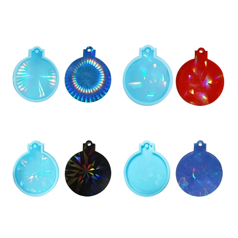 DIY Light and Keychain Earrings Silicone Epoxy Mold DIY Ornaments Pendant Crafting Mould for Valentine Love Gift R3MC