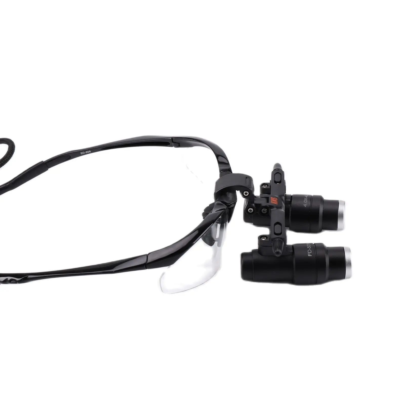 

4X 5X 6X Dental Magnifying Glass KWS Binocular Surgical Magnifier Dental Loupes 3W LED Light Wired Dental Head Lamp