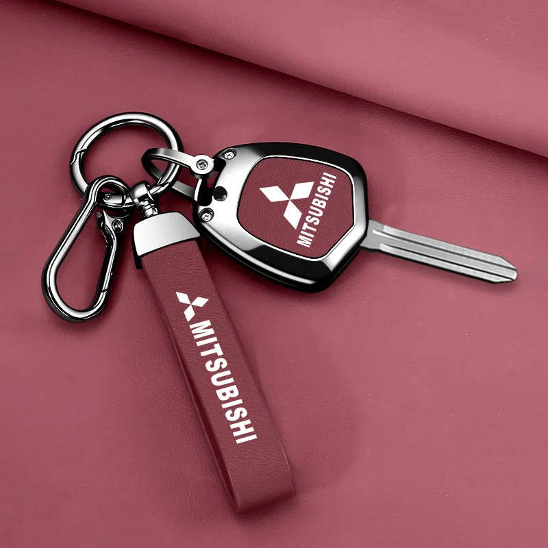 

Car Alloy Mechanical Key Shell Key Cover Case Lanyard Holder For Mitsubishi Outlander Eclipse Cross Outlander ASX Pajero Lancer