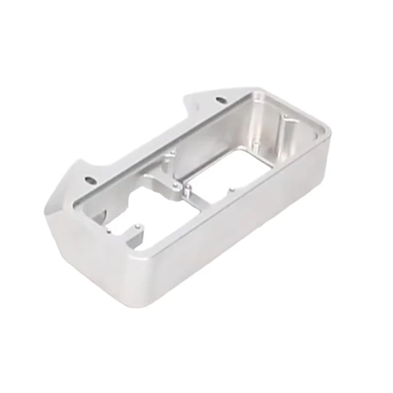 

Custom CNC machined silver anodized aluminum alloy industrial control box Equipment Internals Equipment cavity shell