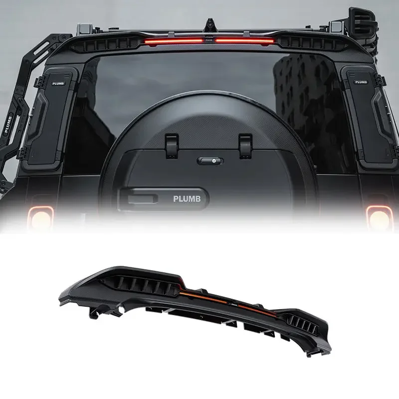 Trunk Roof Wing Boot Lip Carbon Fiber ABS Tuning Al-Mg Alloy Trunk Spoiler for Land rover defender rear roof spoiler 2022 2023