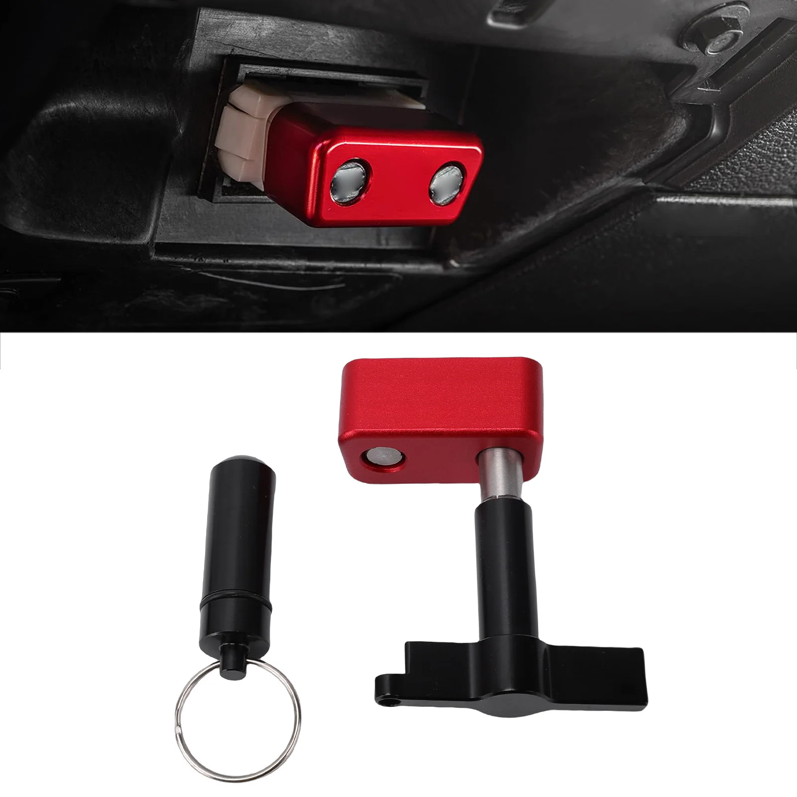 ODB Port Locking Tool Red Secure OBD2 Port Tool Anti Theft Protector for Cars SUVs Trucks OBD2 Port Anti Theft Lockout Tool