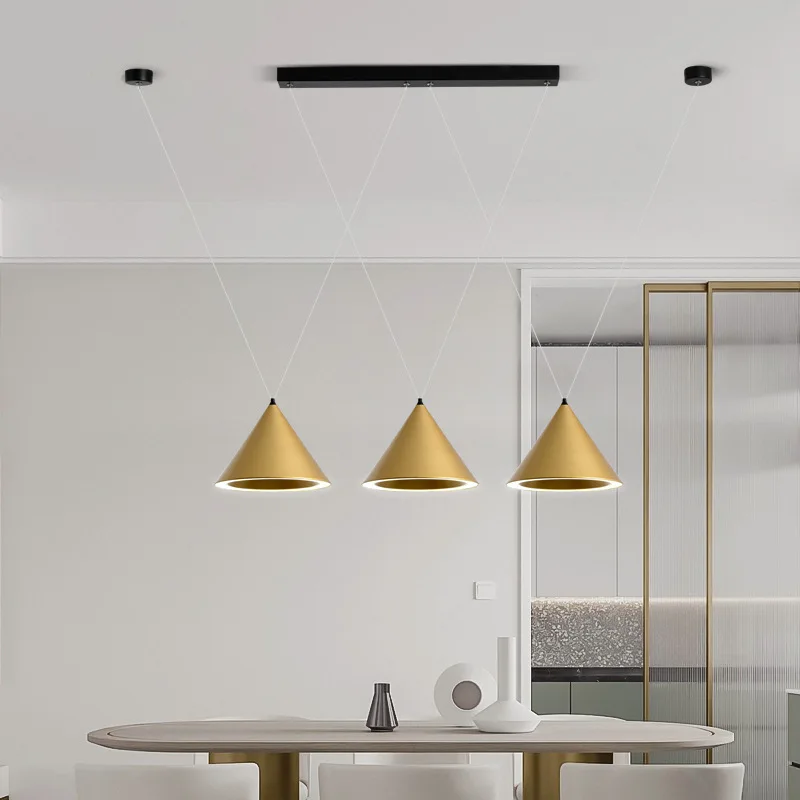 Nordic Modern Pendant Lamps Black White Kitchen Island Living Dining Room Bar Home Decor LED Indoor Hanging Lighting Fixture