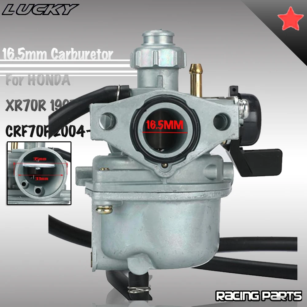 Motorcycle 16.5mm Carburetor For Honda XR CRF 70 XR70R CRF70F Dirt Pit Bike Parts Carb 16100-GCF-672 PB12H PB12J PB12K