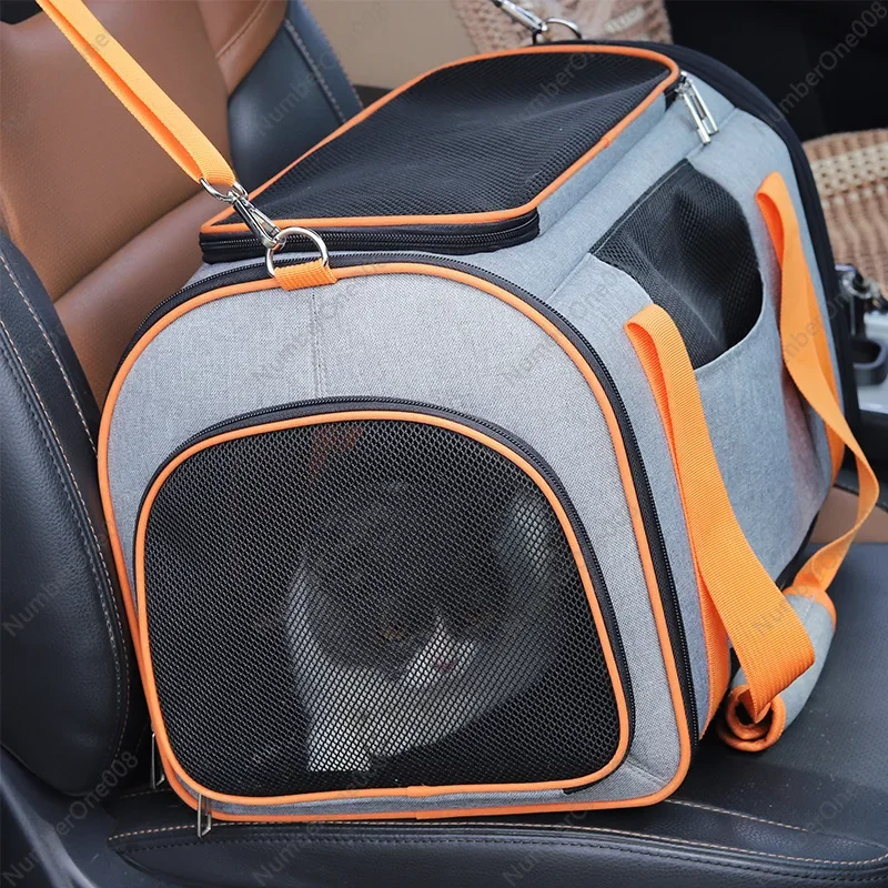 Pet Supplies Cat Go Out Portable Vehicle-Mounted Pet Bag Transparent Pet Travel Bag Dog