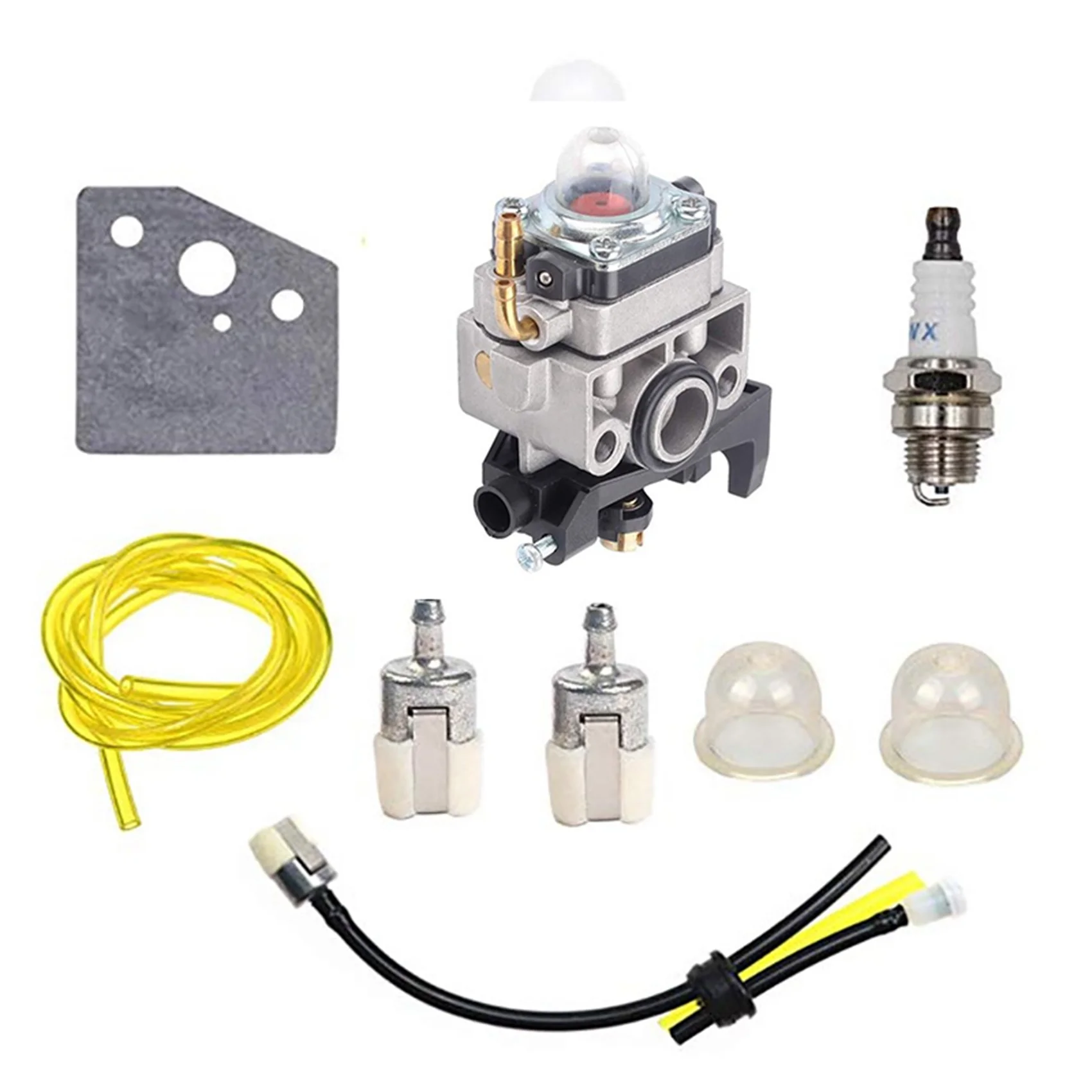 ABVG-3X Carburetor Gasket Spark Plug Fuel Pipe Assembly For Honda GX25 GX35 GX 25 35 HHT35 HHT35S FG110 Lawn Mower Engine