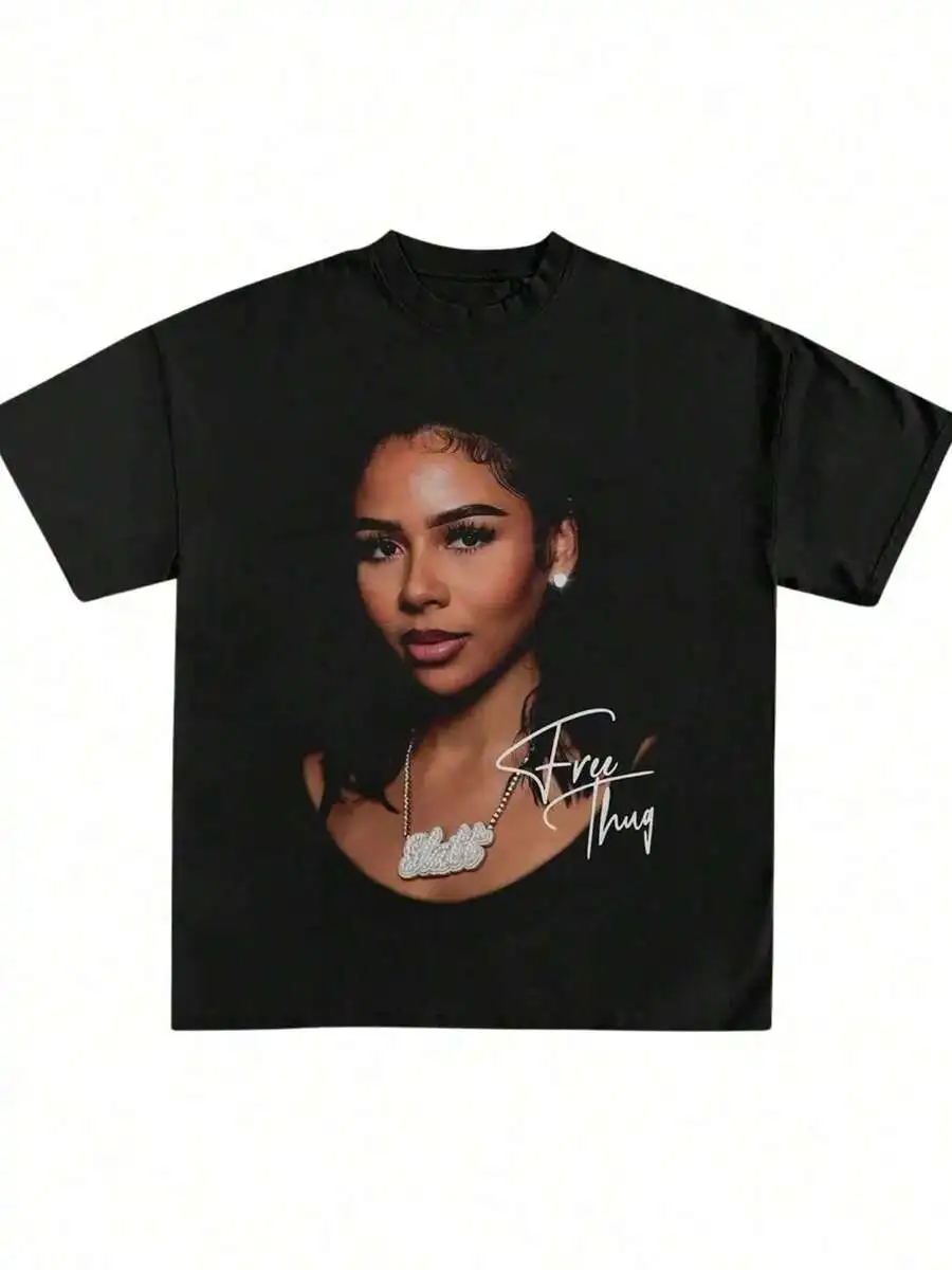 New Fashion Men Women Streetwear T-Shirt Apparel, Retro Hip Hop Artist Graphic Crew Neck Casual Short Sleeve Daily Printed Tee